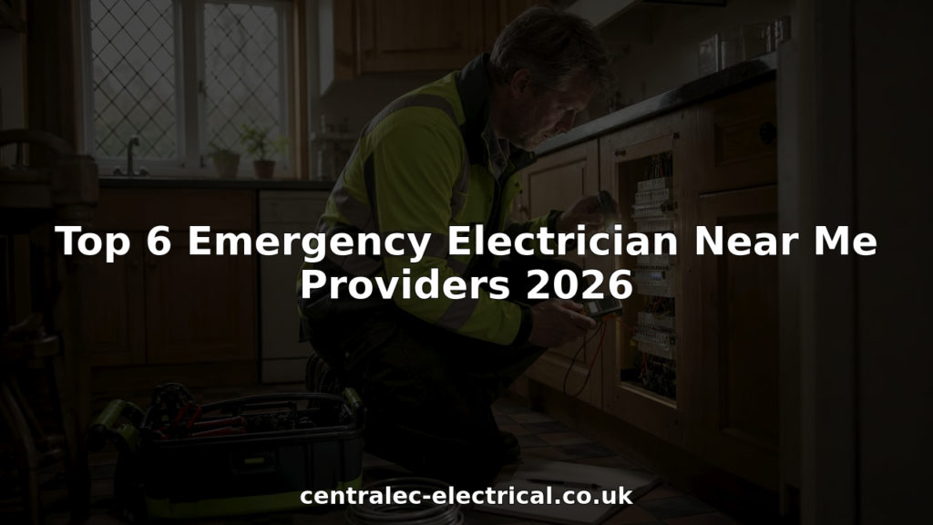 Electrician inspecting circuit breaker panel at home