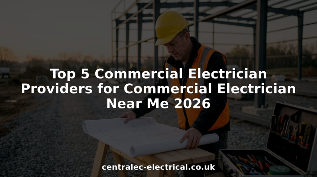 Electrician reviewing building electrical blueprint