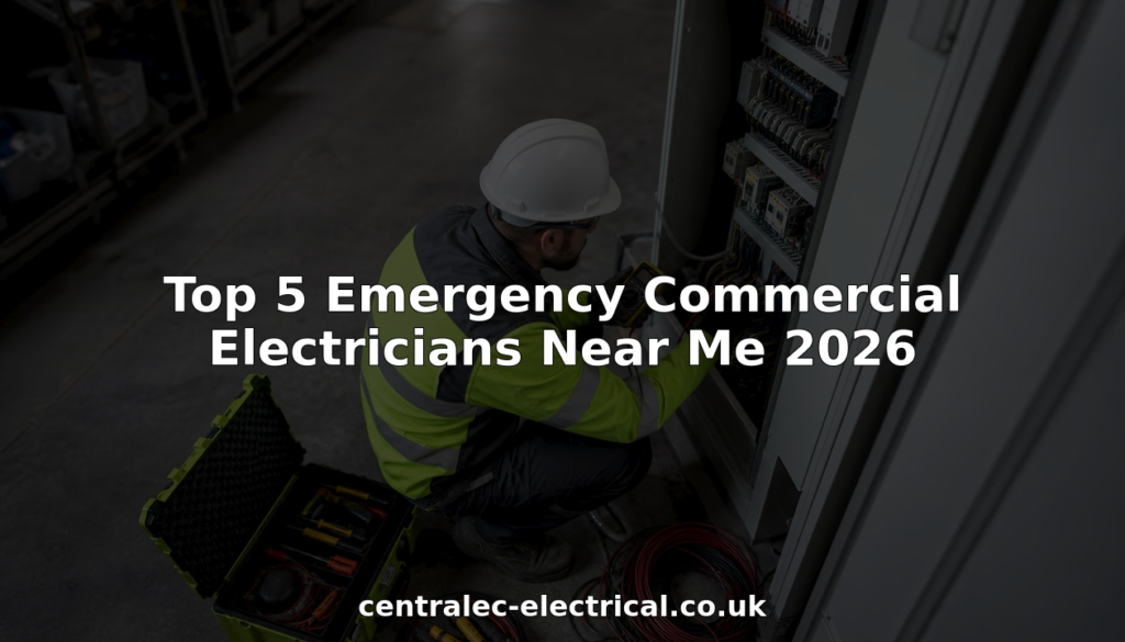 Electrician troubleshooting commercial electrical panel in utility room