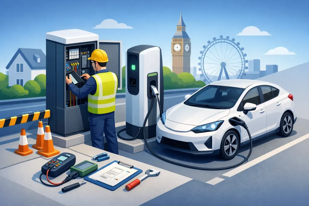 EV Charger Commissioning Guide UK for Safer Charging