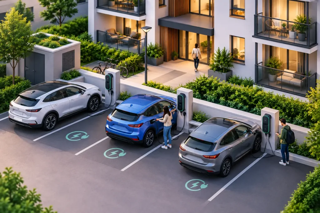 Best EV Chargers for Flats in Shared Buildings